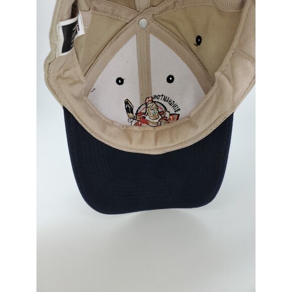 Binghamton Senators Hockey Stadium Giveaway Snapback Hat Cap Tan Blue Logo - Picture 8 of 9